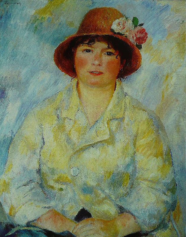 Pierre Auguste Renoir Portrait of Madame Renoir china oil painting image